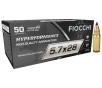 Fiocchi Hyperformance Defense 5 7x28mm 40gr THP Handgun Ammo - 50 Rounds