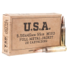 Winchester M193 5 56mm NATO 55gr FMJ Centerfire Rifle Ammo - 20 Rounds