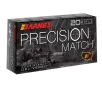 Barnes Bullets Precision Match 5 56x45mm NATO 69gr OTMBT Rifle Ammo - 20 Rounds