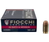 Fiocchi 40 S W 165gr JHP Handgun Ammo