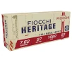 Fiocchi Heritage 7 62mm Nagant 97gr FMJ Handgun Ammo - 50 Rounds