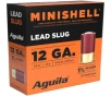Aguila Minishell 12 Gauge 1 3 4in  7 8oz Lead Slug Shotshells - 25 Rounds