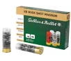 Sellier   Bellot Shotshell  12 Gauge  3   00 Buck  15 Pellets  10 Round Box SB12BSA