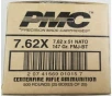PMC X-TAC 7 62 NATO Rifle Ammo - 147 Grain   FMJ-BT