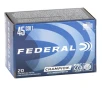 Federal Champion 45 Long Colt Ammunition 225 Grain Semi-Wadcutter Hollow Point - C45LCA