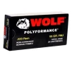 Wolf Polyformance 223 Remington Ammo 55 Grain Full Metal Jacket Steel Case - 22355FMJX