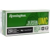 Remington UMC 38 Special Ammo 130 Grain Full Metal Jacket - L38S11A
