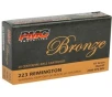 PMC Bronze 223 Remington Ammunition 55 Grain Full Metal Jacket Boat Tail - PMC223A