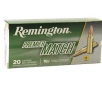 Remington Premier Match 308 Winchester Ammo 168 Grain Hollow Point Boat Tail - RM308W7