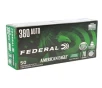 Federal American Eagle Indoor Range Training 380 ACP Ammunition 70 Grain Lead-Free Full Metal Jacket - AE380LF1
