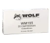 Wolf 5 56x45mm NATO Ammunition 55 Grain Full Metal Jacket - WM193
