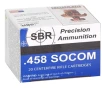 SBR Ammunition 458 SOCOM 500 Grain Full Metal Jacket - SL45856