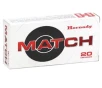 Hornady Match 308 Winchester Ammo 178 Grain Hollow Point Boat Tail - 8105