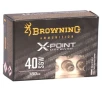 Browning X-Point Defense 40 S amp W Ammunition 180 Grain Hollow Point - B191700402