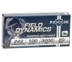 Fiocchi Field Dynamics 243 Winchester Ammo 100 Grain Pointed Soft Point