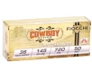 Fiocchi Cowboy Action 38 S amp W Short Ammo 145 Grain Lead Round Nose
