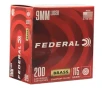 Federal Champion 9mm Luger Ammunition 115 Grain Full Metal Jacket - WM51992