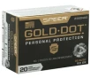 Speer Gold Dot 32 ACP AUTO Ammo 60 Grain Gold Dot Hollow Point - 23604GD
