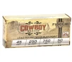Fiocchi Cowboy Action 45 Long Colt Ammo 250 Grain Lead Round Nose FP