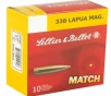 Sellier  amp  Bellot Match 338 Lapua Magnum Ammo 300 Grain Hollow Point Boat Tail - SB338LMB