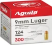 Aguila 9mm Ammo 124 Grain Full Metal Jacket - 1E092108