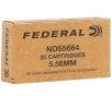 Federal Law Enforcement 5 56 NATO Ammunition 64 Grain Jacketed Soft Point - ND55664