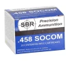 SBR 458 SOCOM Ammunition 300 Grain Barnes TTSX Polymer Tipped Spitzer Lead-Free - SL45827