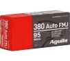 Aguila 380 ACP Auto Ammo 95 Grain Full Metal Jacket - 1E802380