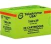 TelaAmmo 7 62x39mm Ammo 124 Grain Full Metal Jacket - TELA76239124