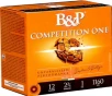 B amp P Competition One 12 Gauge Ammo 2 3 4 quot  1 oz  8 Lead Shot - 12B1CP8