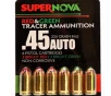 Supernova Red  amp  Green Tracer 45 ACP Ammo 225 Grain Full Metal Jacket - PMSN45AC-MP