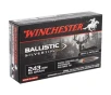 Winchester Ballistic Silvertip 243 Winchester Ammo 95 Grain Rapid Controlled Expansion