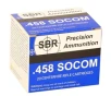 SBR 458 SOCOM Ammo 300 Grain Hollow Point - SL45864