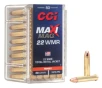 CCI Maxi-Mag  22 WMR 40gr TMJ Ammo