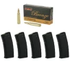 Magpul PMAG GEN 2 MOE AR-15 30 Round Magazine  5 Pack    100 Rounds of PMC Bronze  223 Remington FMJ 55gr Ammo