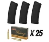 Magpul PMAG GEN 2 MOE AR-15  223 5 56 30 Round Magazine  3 Pack    500 Rounds of PMC Bronze  223 Remington FMJ 55gr Ammo