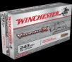 Varmint X Polymer Tip Rapid Expansion 58 gr 243 Winchester Rifle Ammo - 20 Round Box