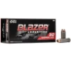 Blazer Aluminum Jacketed Hollow Point  45 Colt Handgun Ammo - 50 Round Box