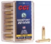 GamePoint Jacketed Soft Point 22 WMR Rimfire Ammo - 50 Round Box
