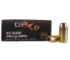 DPX Hollow Point 140 gr 40 S W Handgun Ammo - 20 Round Box