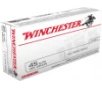 USA Full Metal Jacket 185 gr 45 ACP Handgun Ammo - 50 Round Box