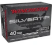 Silvertip Jacketed Hollow Point 155 gr 40 S W Handgun Ammo - 20 Round Box