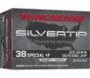 Silvertip Jacketed Hollow Point 125 gr 38 Special  P Handgun Ammo - 20 Round Box