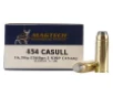 Range Training Semi Jacketed Soft Point 260 gr 454 Casull Handgun Ammo - 20 Round Box