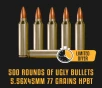 500 ROUNDS 5 56 77GR HPBT  HORNADY HOLLOW POINT  
