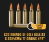 250 ROUNDS 5 56 77GR HPBT  HORNADY HOLLOW POINT  