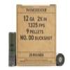 Winchester 12 Gauge 2-3 4 in  9 Pellets Military Grade 00 Buckshot 25 Box