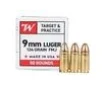 Winchester 9mm 124gr FMJ Target And Practice 50 Box