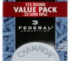 Federal 745 Champion Training Value Pack 22LR 36gr Copper Plated Hollow Point 525 Per Box 10 Case
