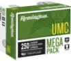 Remington Ammunition 23779 UMC Mega Pack 40S W 180gr Full Metal Jacket 250 Per Box 4 Case